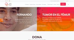 Desktop Screenshot of ninoscontraelcancer.org