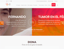 Tablet Screenshot of ninoscontraelcancer.org